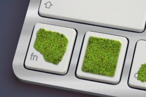 keyboard, moss, green, eco, computer, nature