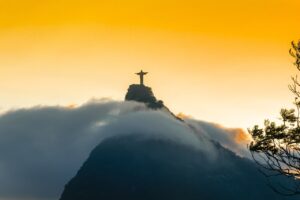 rio, rio de janeiro, south america, nature, brazil, christ statue, clouds, mountain, fog, statue